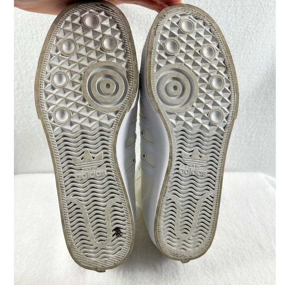 Adidas Nizza Platform High Top‎ Sneakers Womens Size 8 White Canvas FY2782